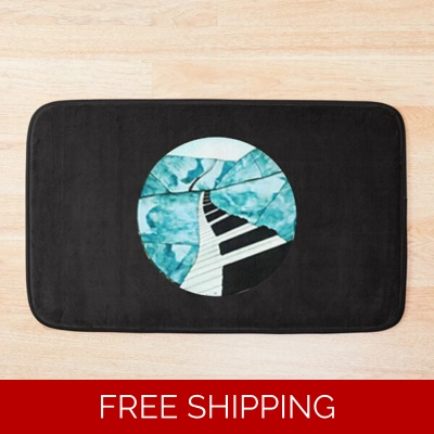 Le Studio Bath Mat Piano Window Logo Full